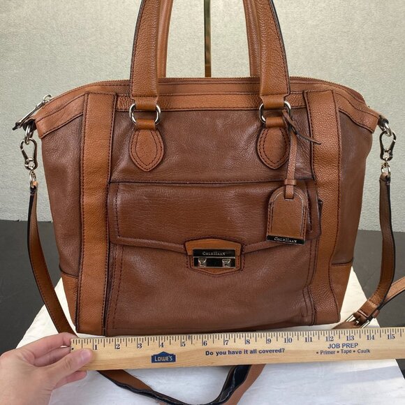 Cole Hann Pebble Leather Satchel Handbag - Picture 8 of 16